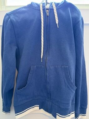 CCM Royal Blue Full-Zip Hoodie with White Drawcords